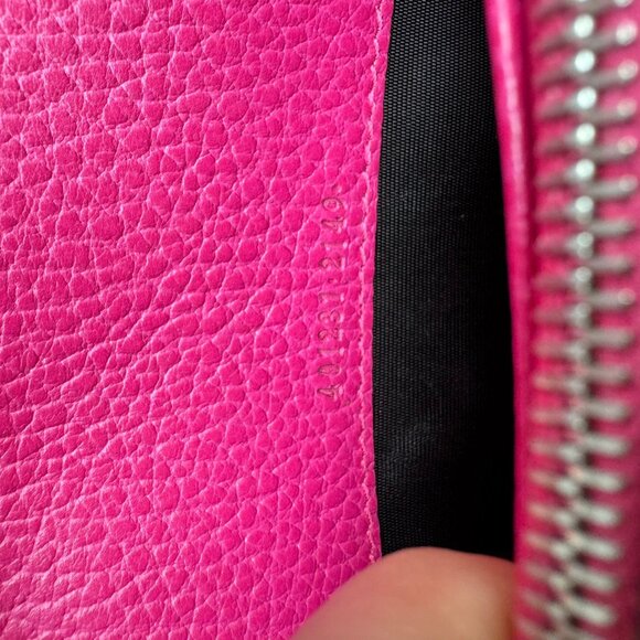 GUCCI GG Marmont Chain Wallet Pink Leather Shoulder Bag 699-070825 - Picture 10 of 15